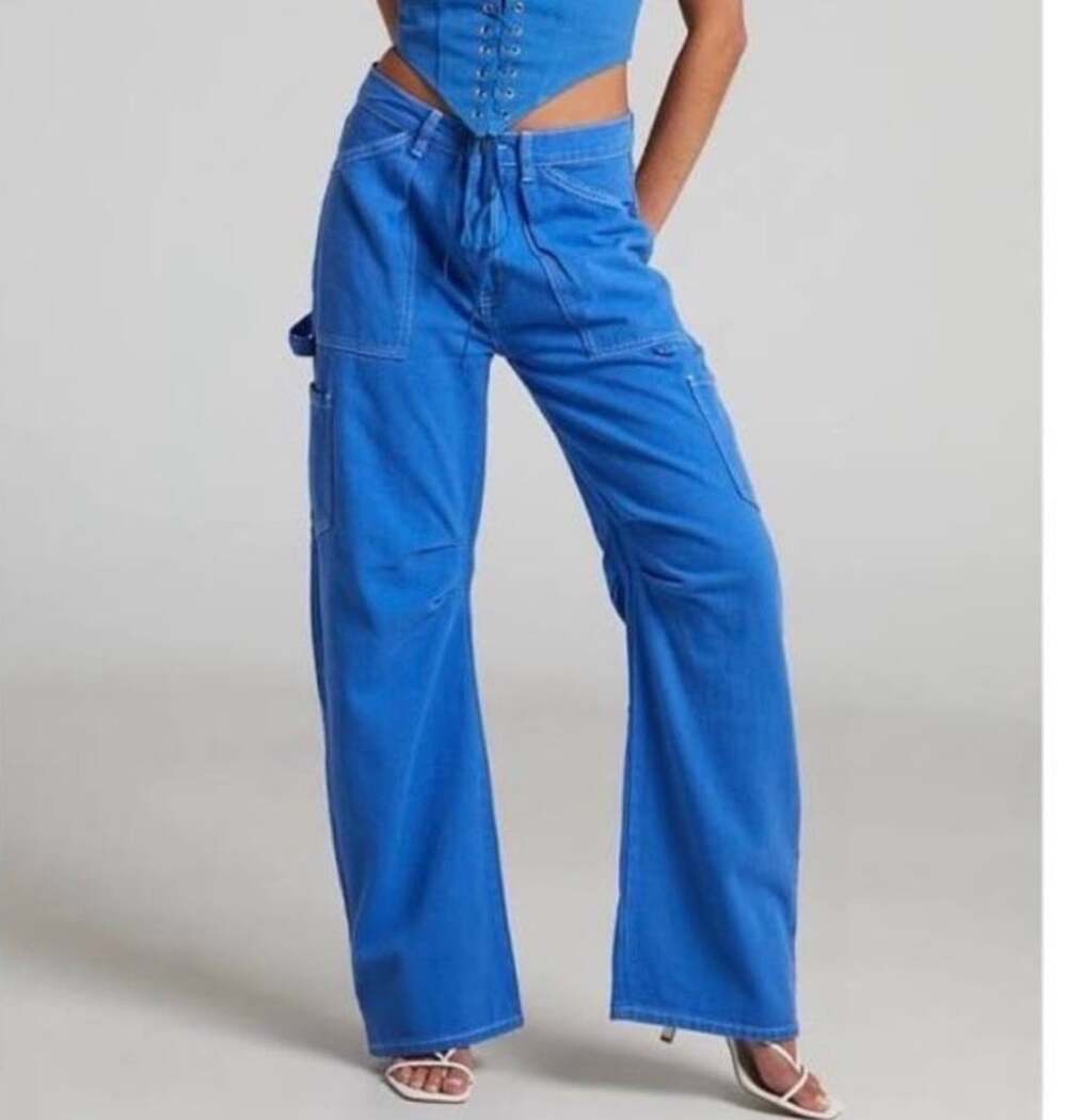 Brand - Lioness Miami Vice Pants Blue Low waist and...